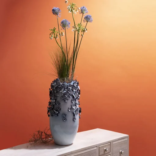 KARE Design Vaso Butterflies Blu Chiaro 50cm - KARE> Vasi