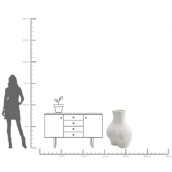 KARE Design Vaso da terra Donna bianco 90cm - KARE></noscript> Vasi