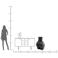 KARE Design Vaso da terra Donna nero 90cm - KARE></noscript> Vasi