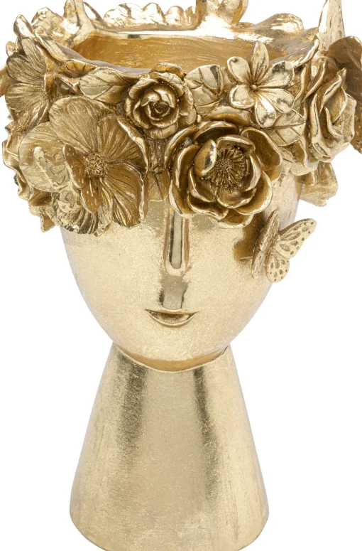 KARE Design Vaso decorativo Flowercrown oro 20cm - KARE> Vasi