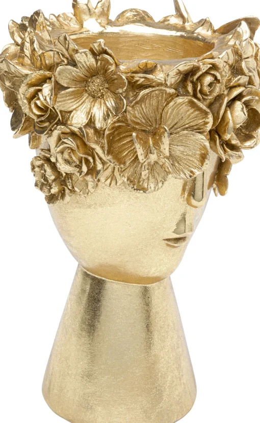 KARE Design Vaso decorativo Flowercrown oro 20cm - KARE> Vasi