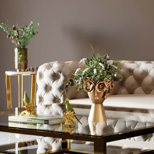 KARE Design Vaso decorativo Flowercrown oro 20cm - KARE> Vasi