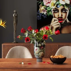 KARE Design Vaso decorativo Rose Magic nero 27cm - KARE> Vasi