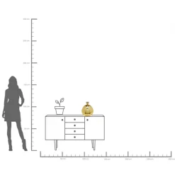 KARE Design Vaso Fabuloso oro 34cm - KARE> Vasi