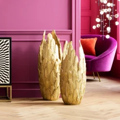 KARE Design Vaso Feathers Oro 91 - KARE> Vasi