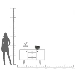 KARE Design Vaso Half Face antracite 31cm - KARE></noscript> Vasi