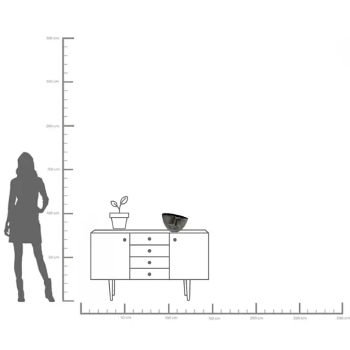 KARE Design Vaso Half Face antracite 31cm - KARE> Vasi