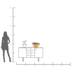 KARE Design Vaso Half Face oro 46cm - KARE></noscript> Vasi