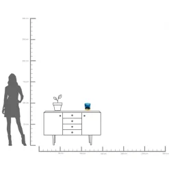 KARE Design Vaso Lumi Blu 18cm - KARE> Vasi