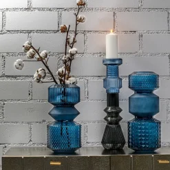 KARE Design VASO MARVELOUS DUO BLU 42CM - KARE> Vasi