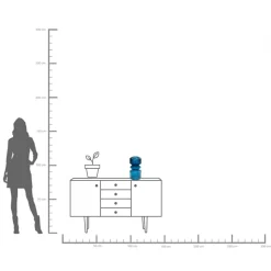 KARE Design VASO MARVELOUS DUO BLU 36CM - KARE> Vasi