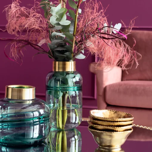 KARE Design VASO POSITANO BELLY VERDE 28CM - KARE> Vasi
