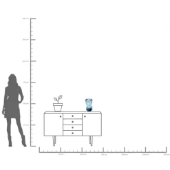 KARE Design Vaso Prisma Face Blu 30cm - KARE></noscript> Vasi