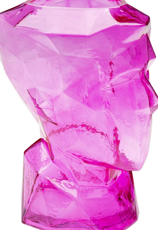 KARE Design Vaso Prisma Face rosa 30cm - KARE> Vasi
