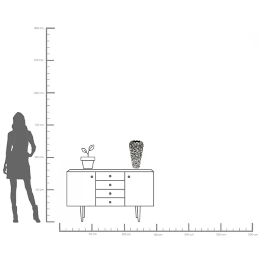 KARE Design Vaso Rose Multi Cromo Grande - KARE> Vasi