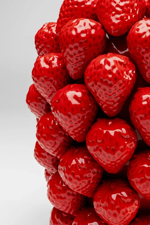 KARE Design Vaso Strawberries rosso 30cm - KARE> Vasi