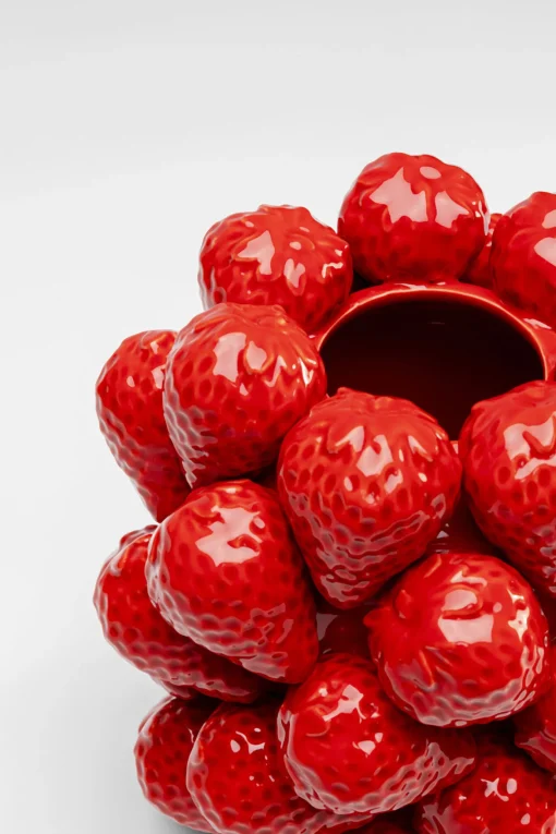 KARE Design Vaso Strawberries rosso 24cm - KARE> Vasi