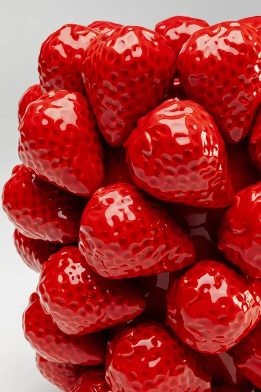 KARE Design Vaso Strawberries rosso 24cm - KARE> Vasi